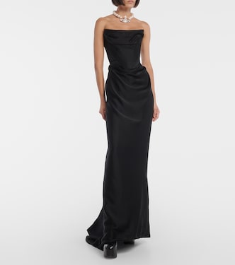 Off-shoulder satin gown | Vivienne Westwood