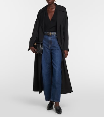 Wool and silk-blend top | Toteme