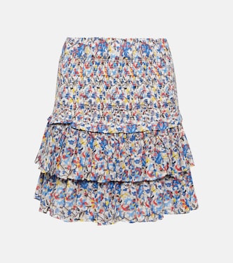 Naomi smocked cotton miniskirt | Marant Etoile