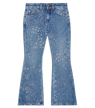 Jeans flared con stampa | Versace Kids