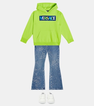 Printed flared jeans | Versace Kids