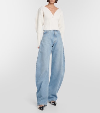 Jersey en mezcla de lana acanalada | Alaïa