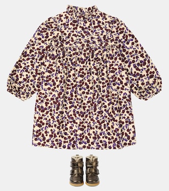 Schnürstiefel aus Leder mit Shearling | Petit Nord