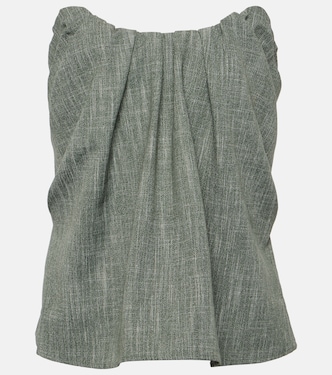 Top in misto lana arricciato | CO