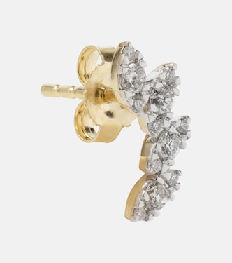 Muse Tiara 10kt gold earrings with diamonds | Stone and Strand