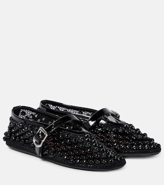 Ballerine Mary Jane in mesh con borchie | Alaïa