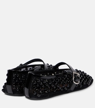 Ballerine Mary Jane in mesh con borchie | Alaïa
