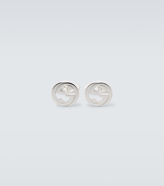 Manschettenknöpfe Interlocking G aus Sterlingsilber | Gucci