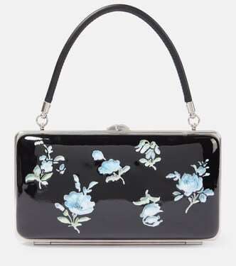 Clutch aus Lackleder | Prada