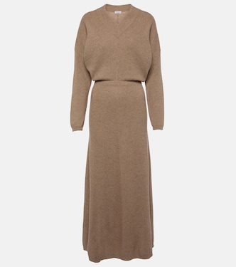 Vestido midi de cachemir | Brunello Cucinelli
