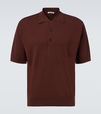 Cotton polo shirt | Auralee