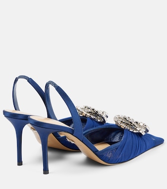 Slingback-Pumps Galaxy 85 aus Tüll mit Kristallen | Mach & Mach