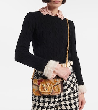 Borsa a spalla Locò Small con ricamo | Valentino Garavani