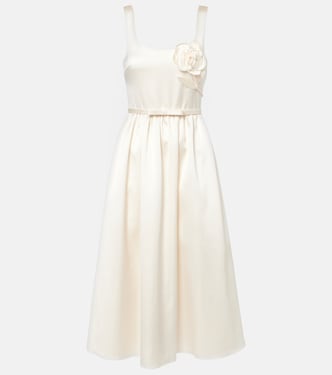 Bridal Midikleid aus Satin | Self-Portrait