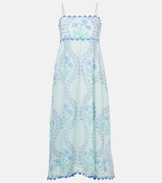 Floral cotton midi dress | Juliet Dunn