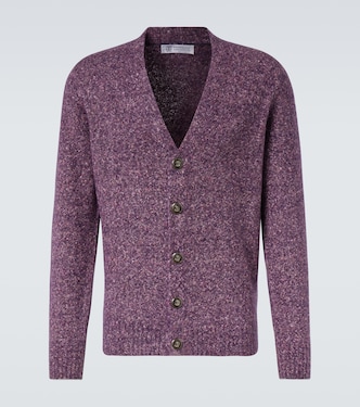 Cardigan in tweed | Brunello Cucinelli
