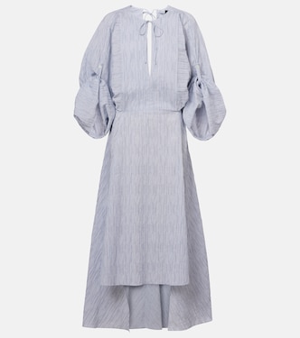 Paula's Ibiza cotton-blend midi dress | Loewe