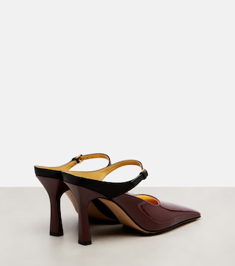 Strappy 95 patent leather Mary Jane pumps | Bottega Veneta