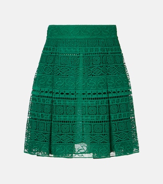 Macramé high-rise miniskirt | Elie Saab