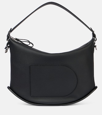 Schultertasche Pin Swing XL aus Leder | Delvaux