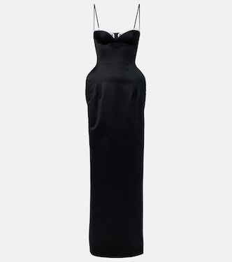 Crochet-trimmed cotton bustier dress | Magda Butrym