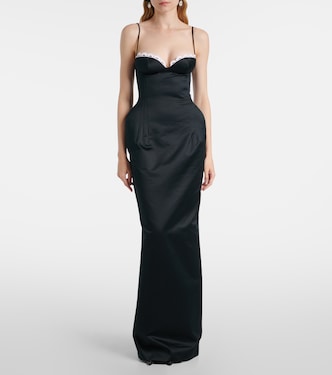 Bustier-Kleid aus Baumwollsatin | Magda Butrym