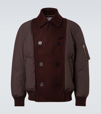 Wool puffer jacket | Sacai