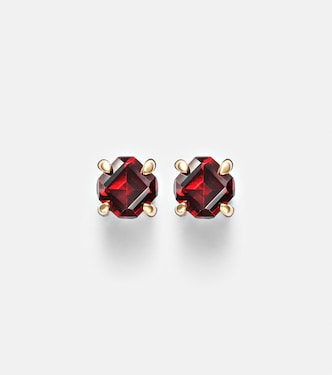Boucles d’oreilles en or 10 ct et grenat | Stone and Strand
