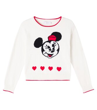 Intarsia cotton and wool sweater | Monnalisa