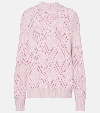 Lace-trimmed virgin wool sweater | Jil Sander