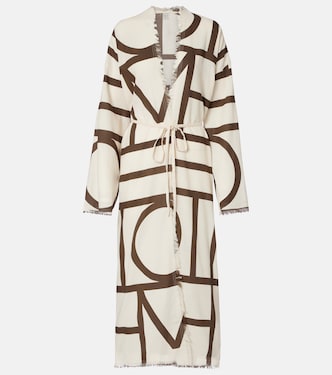 Monogram cotton beach cover-up | Toteme