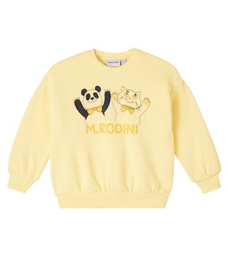 Printed cotton sweatshirt | Mini Rodini