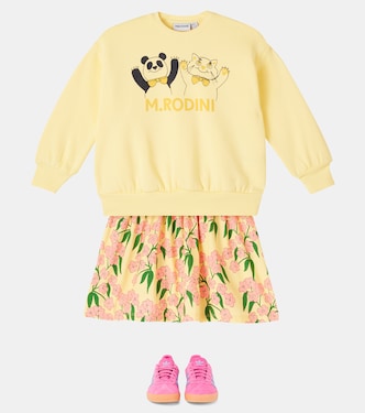 Printed cotton sweatshirt | Mini Rodini