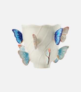 Vase Cloudy Butterflies Small par Claudia Schiffer | Bordallo Pinheiro