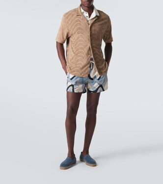 Cotton-blend bowling shirt | Frescobol Carioca