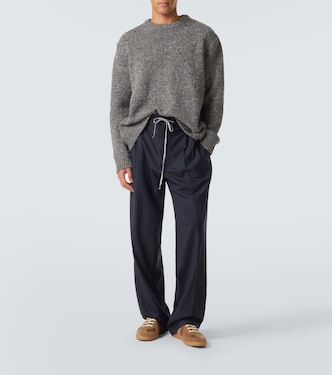 Replica leather-trimmed suede sneakers | Maison Margiela