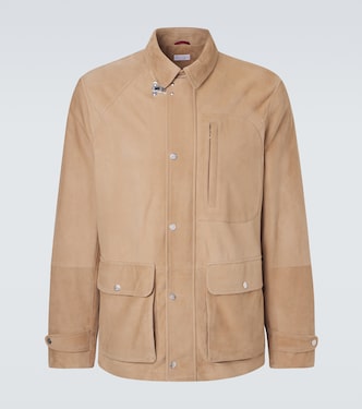 Suede field jacket | Brunello Cucinelli