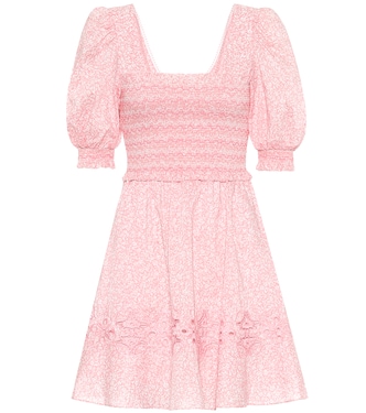 Athena floral cotton minidress | Simkhai