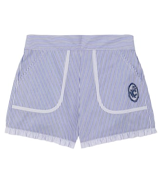 Shorts de algodón con raya diplomática | Chloé Kids