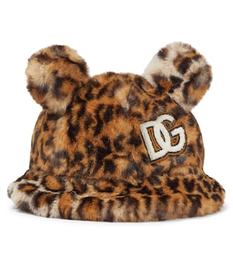 Sombrero de pelo sintético estampado | Dolce&Gabbana Kids