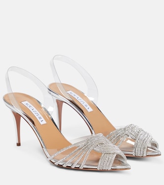 Gatsby 75 embellished slingback sandals | Aquazzura