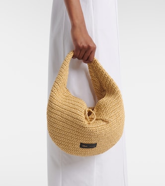 Sac Olivia Medium en raphia | Khaite