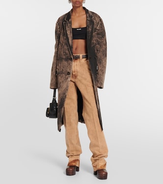 Jeans dritti a vita bassa | Miu Miu