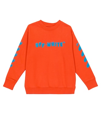 Sudadera en jersey de algodón estampada | Off-White Kids