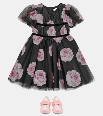 Abito in tulle con stampa | Monnalisa