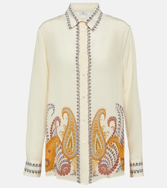 Blusa in seta con stampa paisley | Etro