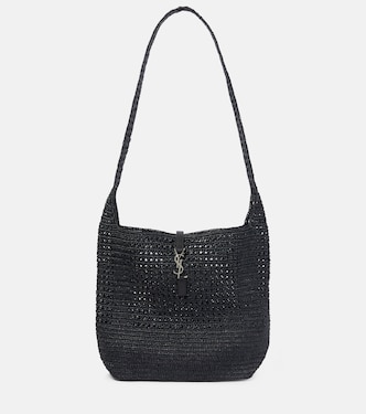 Schultertasche Le 5 à 7 Medium aus Raffiabast | Saint Laurent