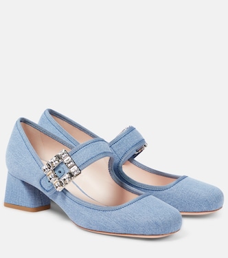 Très Vivier Strass Buckle Babies Mary Jane pumps | Roger Vivier