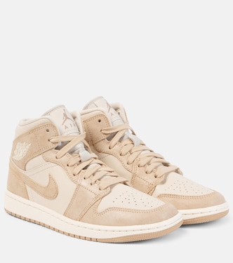 Baskets Air Jordan 1 Mid en daim et cuir | Nike