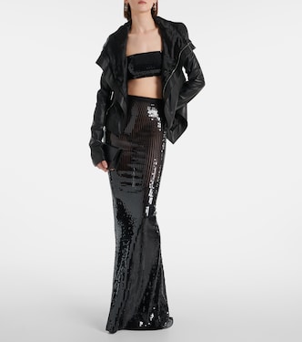 Lilies sequined maxi skirt | Rick Owens
